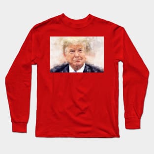 Donald Trump smiling. President of the United States Long Sleeve T-Shirt